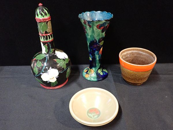 AN S. HANCOCK & SON 'TITIAN' HANDPAINTED VASE