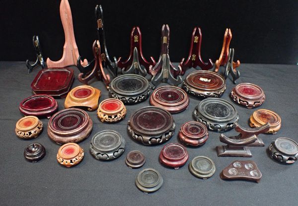 A COLLECTION OF FAR EASTERN HARD WOOD STANDS