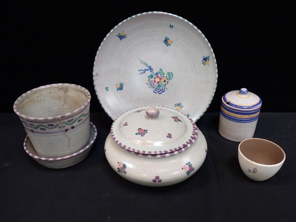 CARTER, STABLER ADAMS POOLE POTTERY COVERED DISH