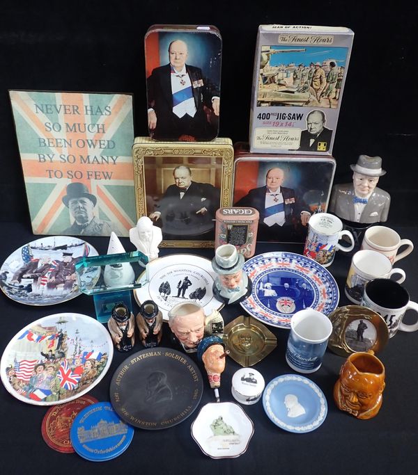 SIR WINSTON SPENCER CHURCHILL:  A COLLECTION OF MEMORABILIA