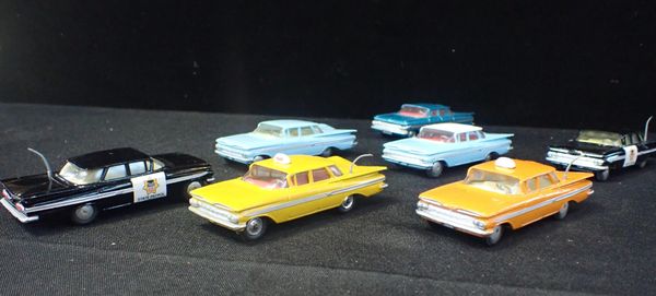 SEVEN LOOSE CORGI 'CHEVROLET  IMPALA' DIECAST MODELS