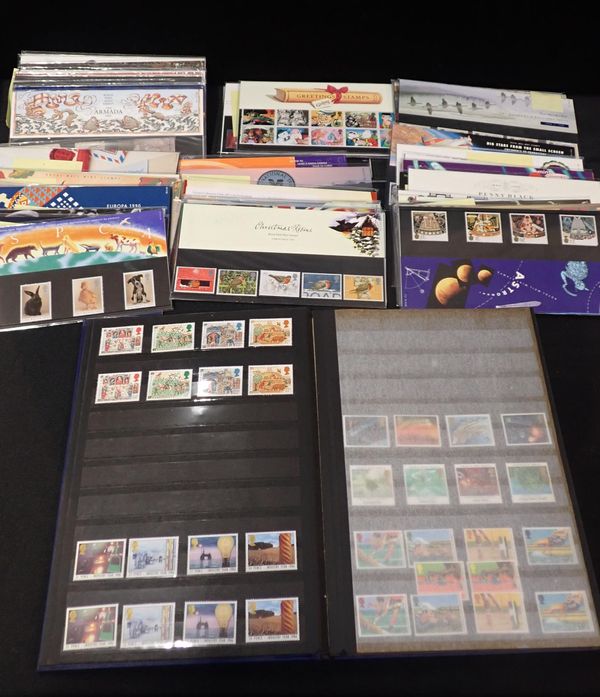 A STOCK BOOK OF MINT GB STAMPS