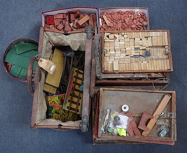 A COLLECTION OF TERRACOTTA BUILDING SETS