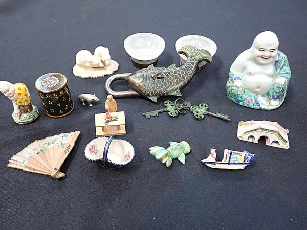 AN ASIAN PADLOCK IN THE FORM OF A FISH