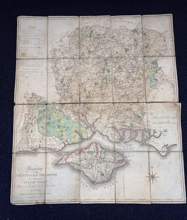 W.FADEN; MAP OF HAMPSHIRE or THE COUNTY OF SOUTHAMPTON