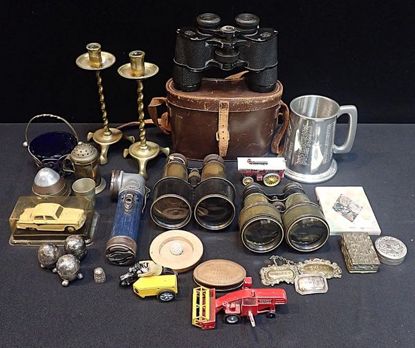 A BRASS SNUFFBOX; 'JOHN WATKINS, BREAM, 1913, GLOUCESTERSHIRE'