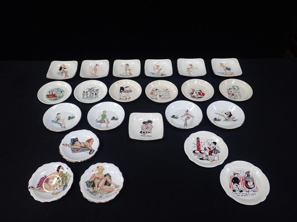 A COLLECTION OF 1950's KITSCH PIN DISHES