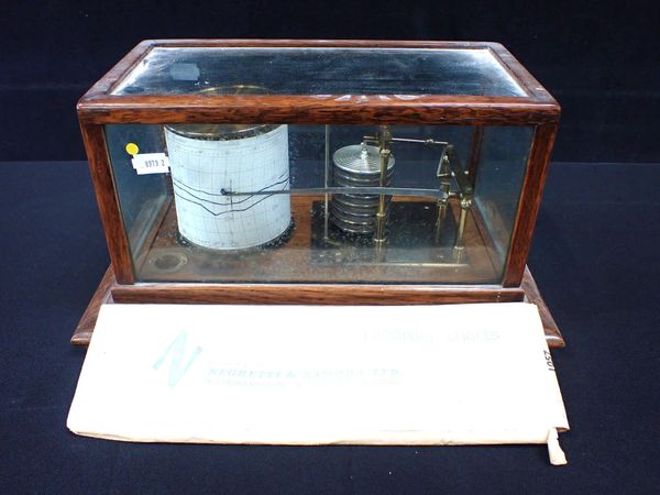 A CASED BAROGRAPH BY PRIMAVESI BROS