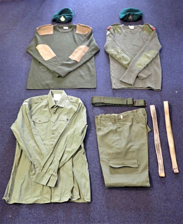 A QUANTITY OF ROYAL MARINE COMMANDO UNIFORMS