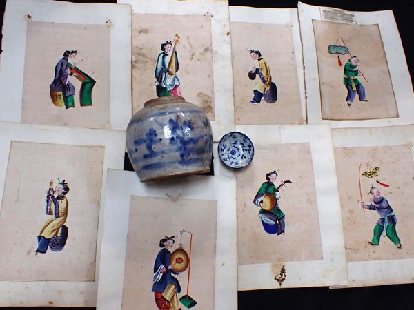 A PART ALBUM OF CHINESE GOUACE PAINTINGS