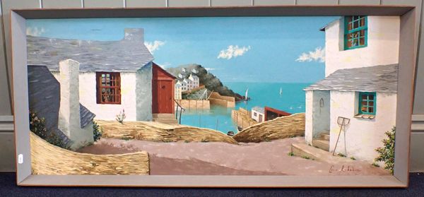 COLIN RICHARDSON: COASTAL VILLAGE SCENE