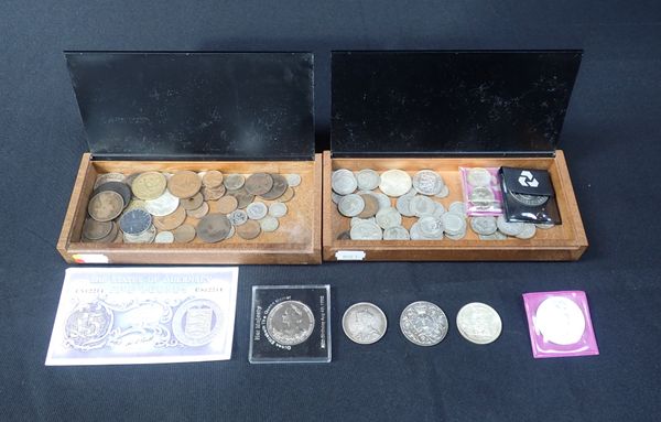 A QUANTITY OF MIXED WORLD COINAGE