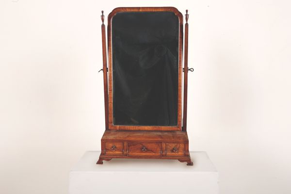 A GEORGE III TOILET MIRROR