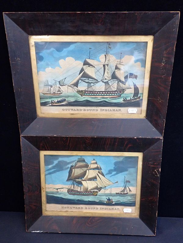 J. FAIRBURN: A PAIR OF HAND COLOURED MARITIME ENGRAVINGS