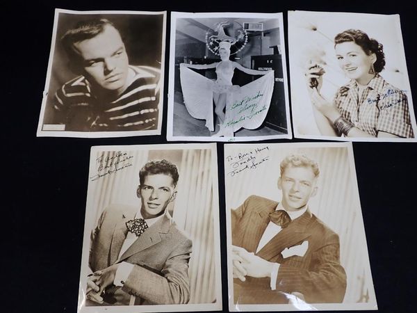 FRANK SINATRA: TWO EARLY SIGNED PHOTOGRAPHS