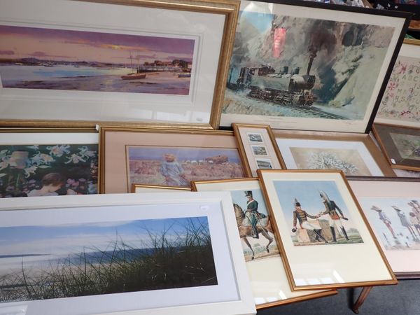 A SIGNED TERENCE CUNEO PRINT: 'THE CLIMB TO ASMARA'