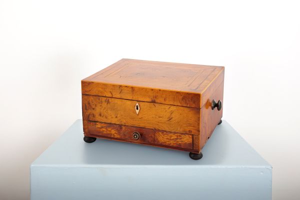 A WALNUT WORKBOX