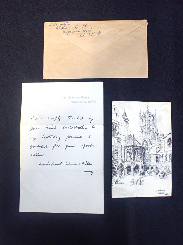 WINSTON S CHURCHILL: A STANDARD FACSIMILE LETTER, FROM 10 DOWNING STREET