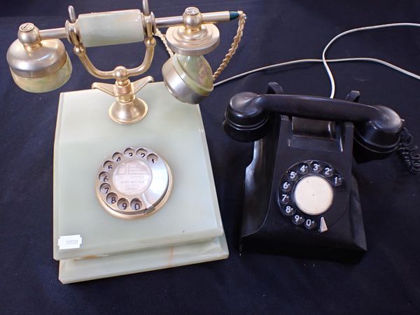 A RETRO ONYX CASED TELEPHONE