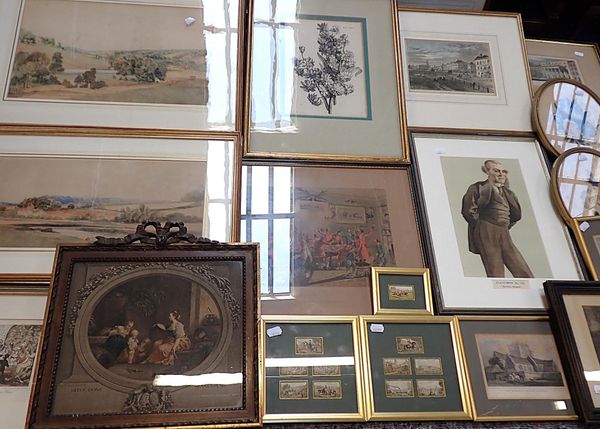 FRAMED BAXTER 'NEEDLE BOX' TYPE PRINTS
