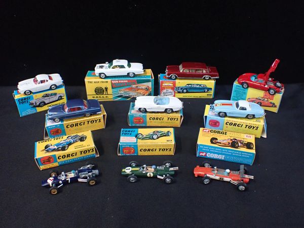 TEN CORGI DIECAST MODELS