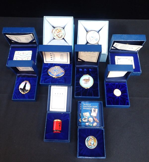 TEN HALCYON DAYS ENAMELS