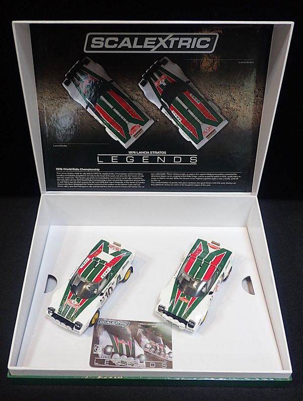 SCALEXTRIC LEGENDS '1976 LANCIA STRATOS' TWIN SET