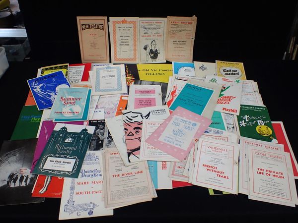 A COLLECTION OF THEATRE PROGRAMMES