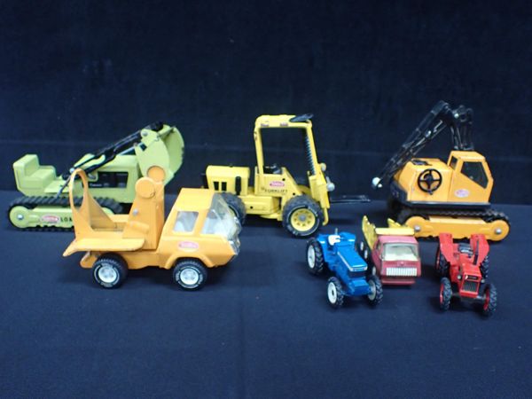 FIVE TONKA  CONSTRUCTION VEHICLES