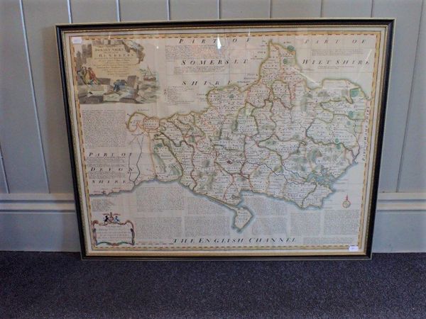 'AN ACCURATE MAP OF DORSET SHIRE' BY EMAN BOWEN