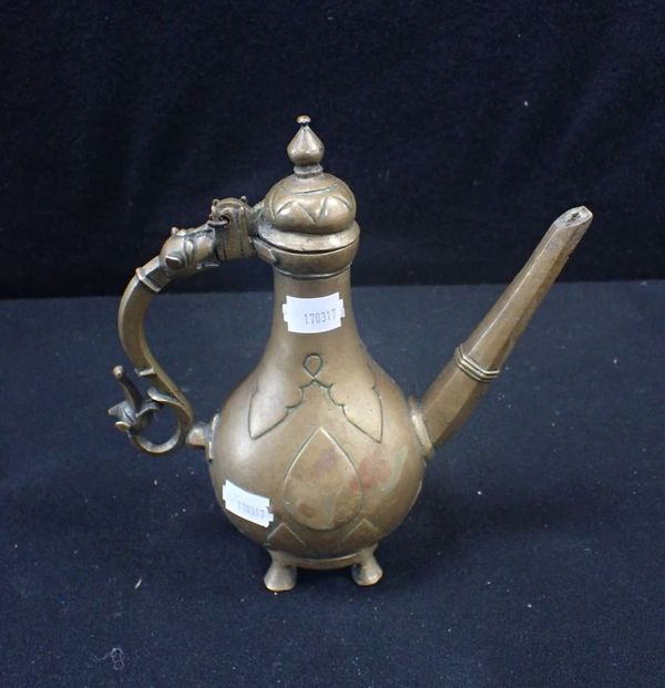 AN INDIAN BRONZE PITCHER