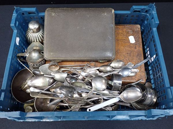 A QUANTITY OF SILVER-PLATED WARE