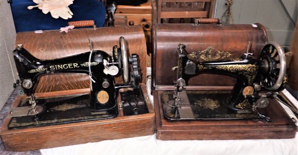 TWO SINGER SEWING MACHINES