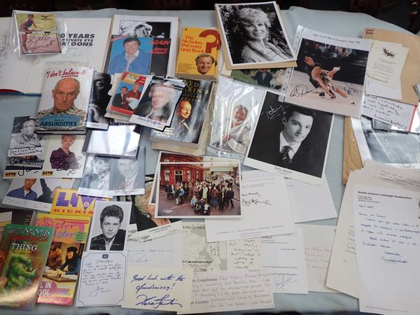 A COLLECTION OF MODERN AUTOGRAPHS, EPHEMERA AND MEMORABILIA