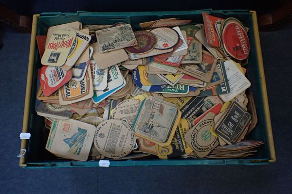 A COLLECTION OF BEER MATS