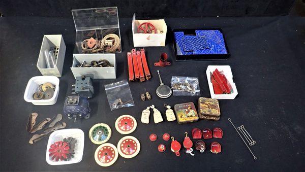 A COLLECTION OF RARE AND SPECIAL MECCANO COMPONENTS