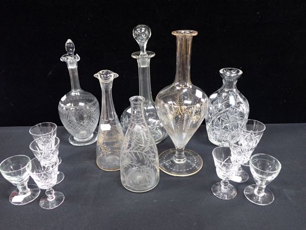 A COLLECTION OF 19TH CENTURY AND LATER GLASSWARE