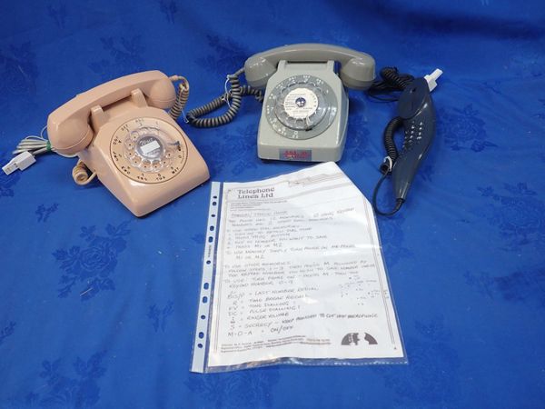 THREE VINTAGE TELEPHONES