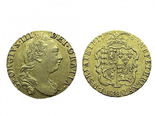 GEORGE III 1786 GOLD FULL GUINEA