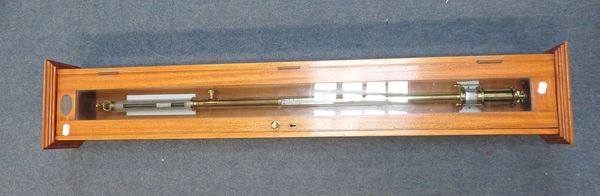 A GLASS CASED TOWNSON & MERCER FORTIN BAROMETER