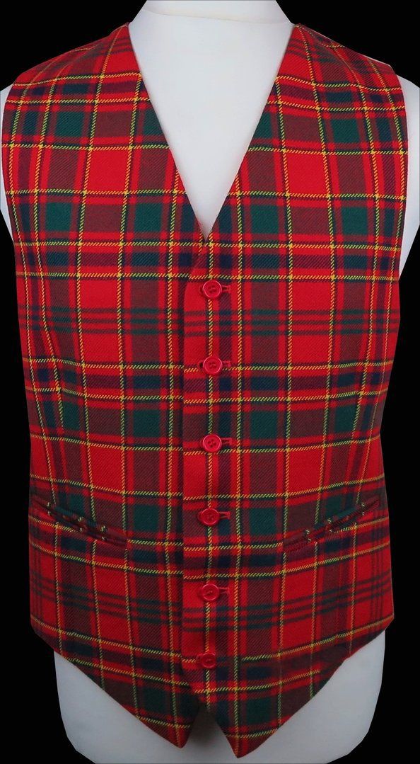 A TARTAN WAISTCOAT