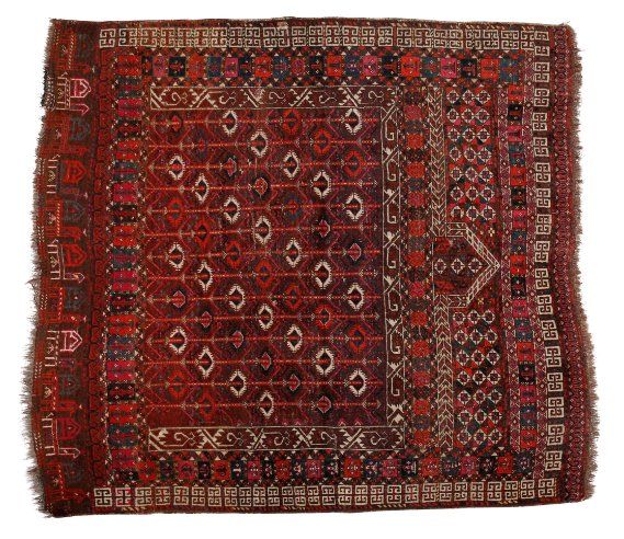 A TURKOMAN PRAYER RUG