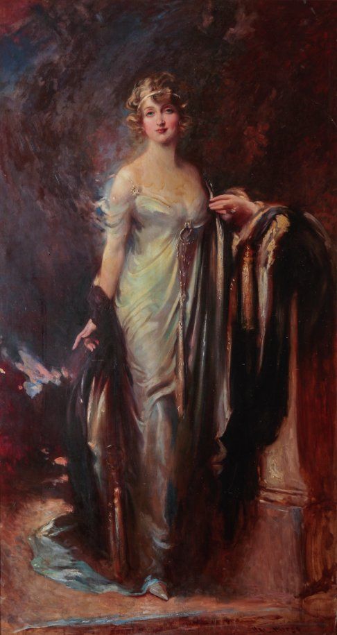 HAL HURST (1865-1938) A full-length portrait of Miss Florence Milner