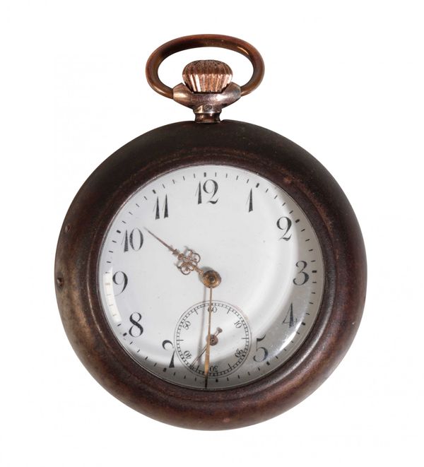SILVER PLATED AND GOLD PLATED GENTLEMAN'S POCKET WATCH