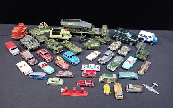 A QUANTITY OF DIE CAST TOYS