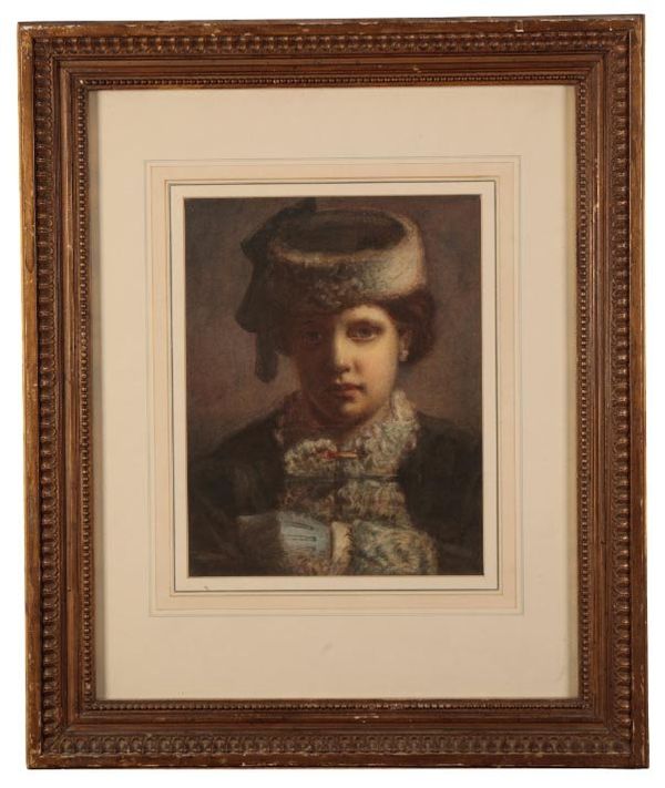 FRENCH SCHOOL, 19TH CENTURY A head and shoulders portrait of a girl