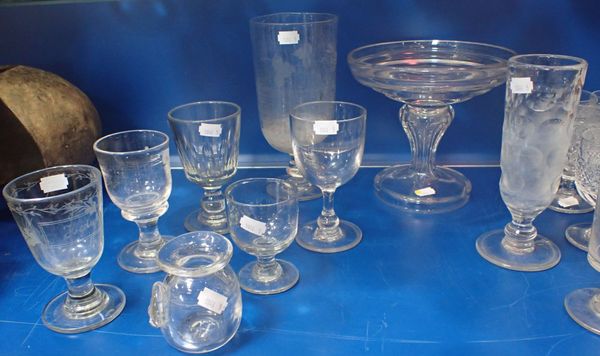 A VICTORIAN GLASS COMPORT