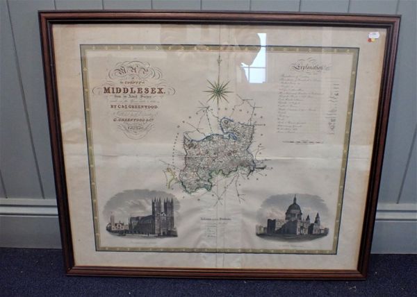 J & J NEELE: MAP OF COUNTY OF MIDDLESEX