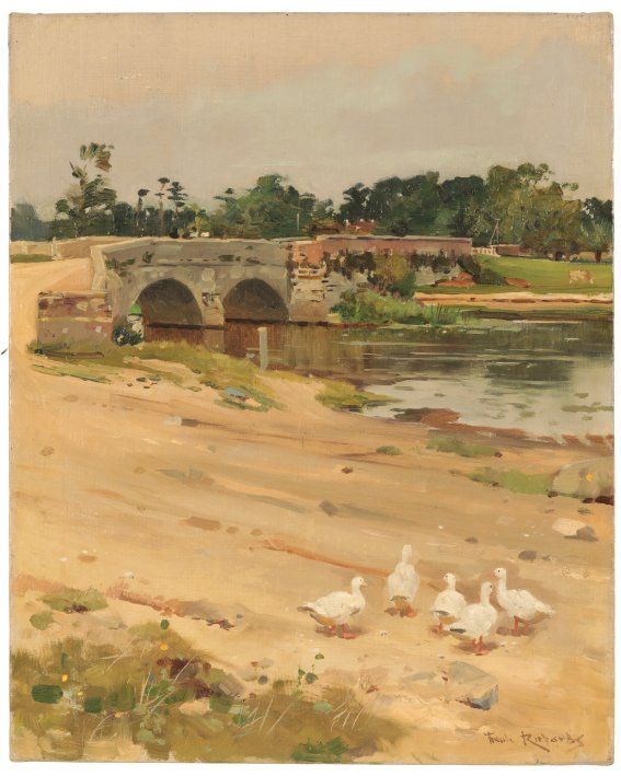 FRANK RICHARDS (1863-1935) 'A View Near Christchurch'