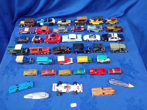 A COLLECTION OF UNBOXED MODEL VEHICLES